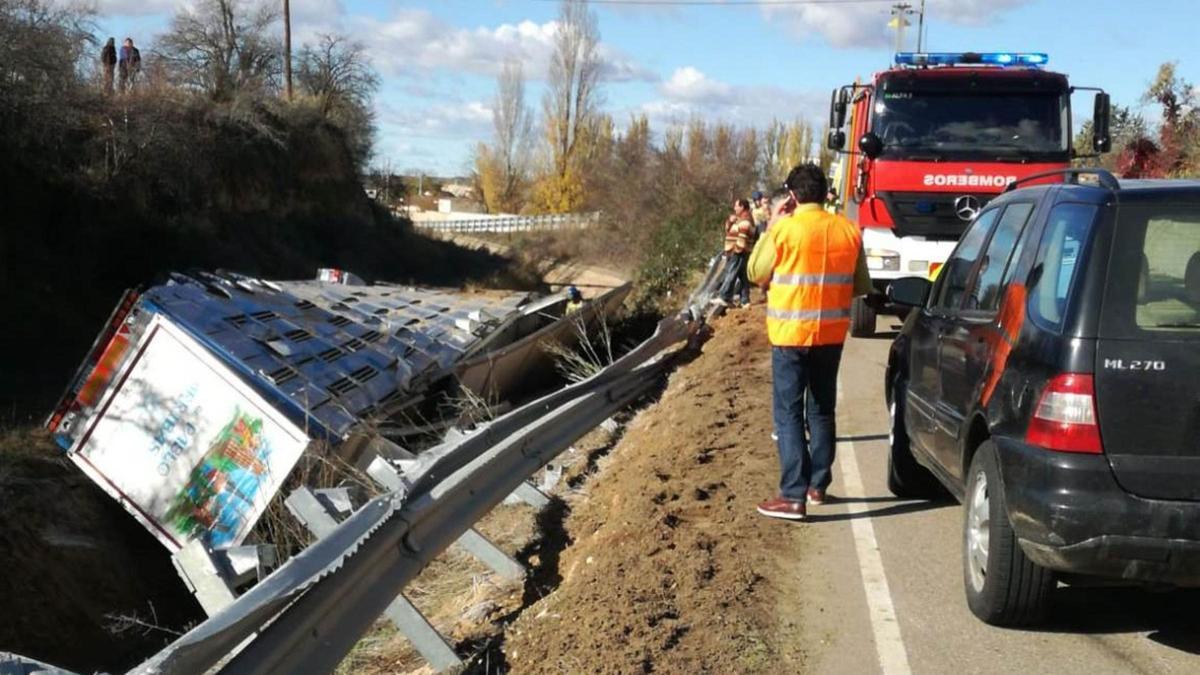 Un accidente de tráfico en la provincia de Zamora.