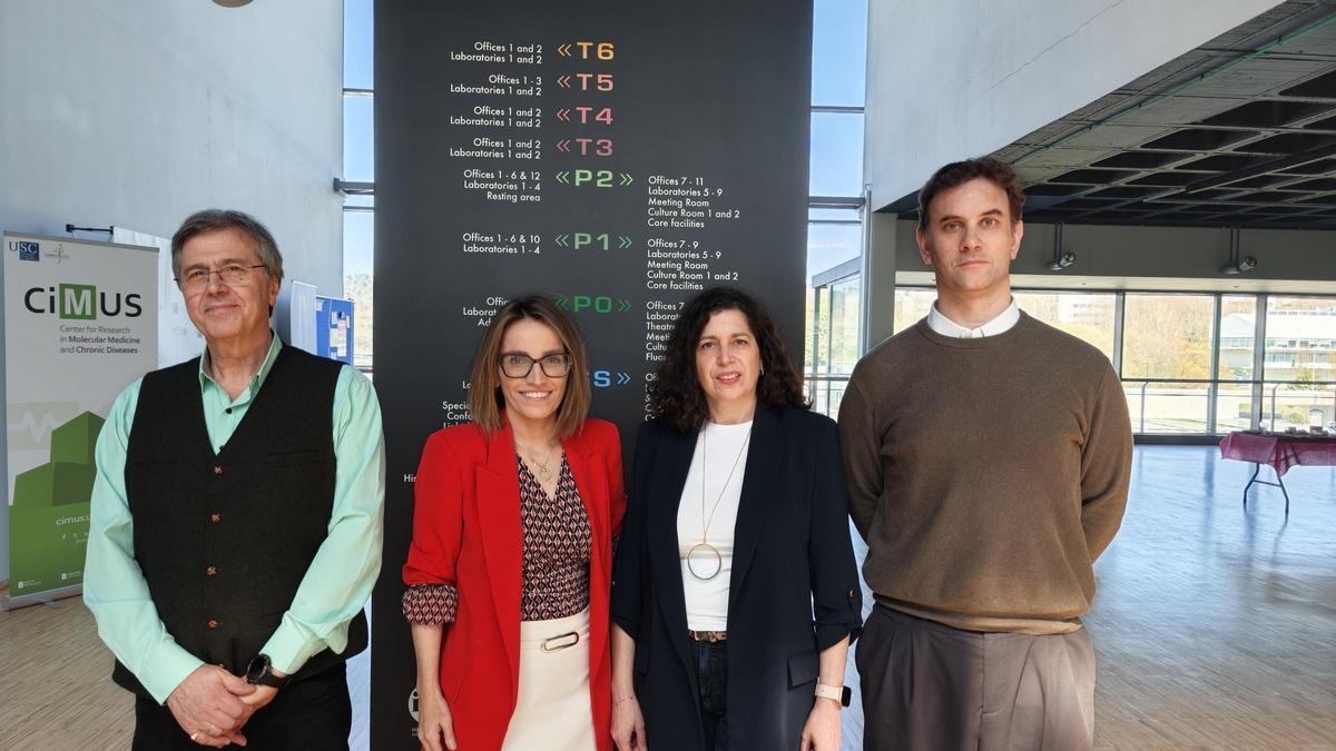José Luis Labandeira, Ana Isabel Rodríguez, Jannette Rodríguez y Juan Parga.