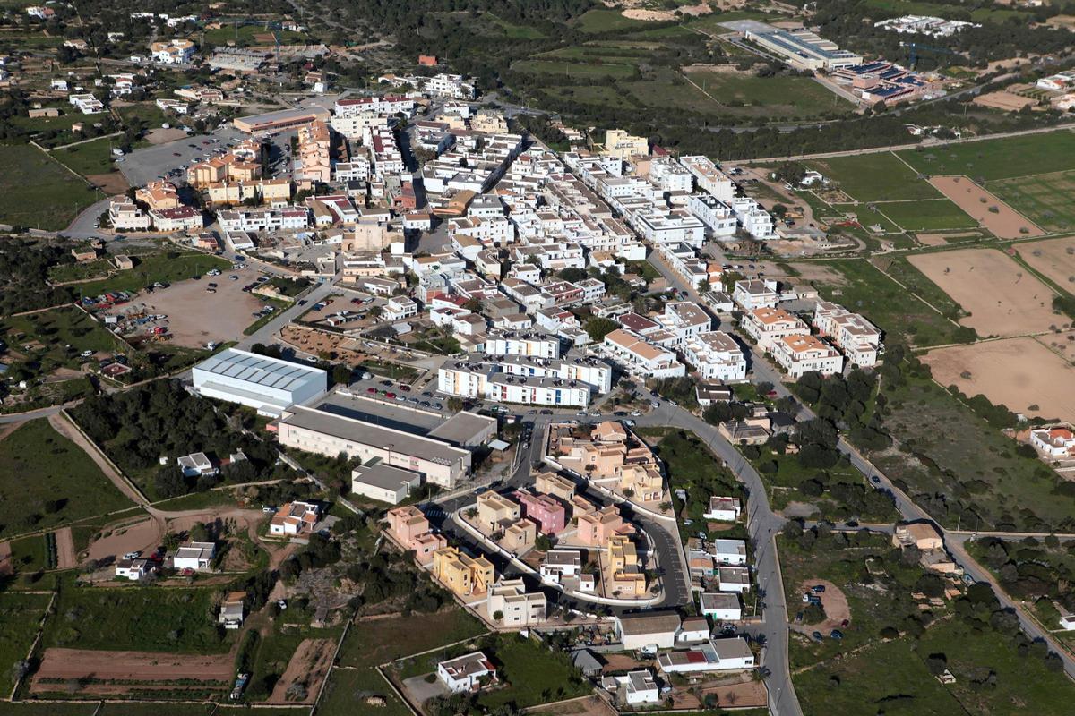 Vista aérea de Sant Francesc de Formentera