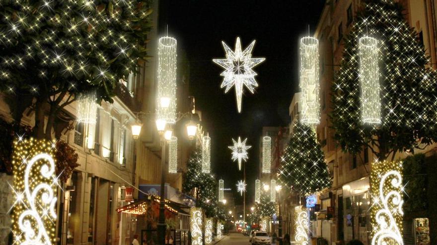 Una imagen de las calles iluminadas el año pasado