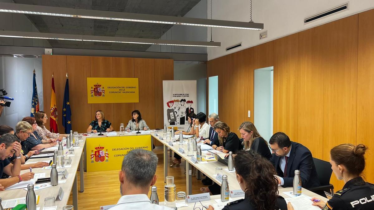 Reunión de coordinación sobre el sistema Viogen en la delegación del Gobierno en la Comunitat Valenciana