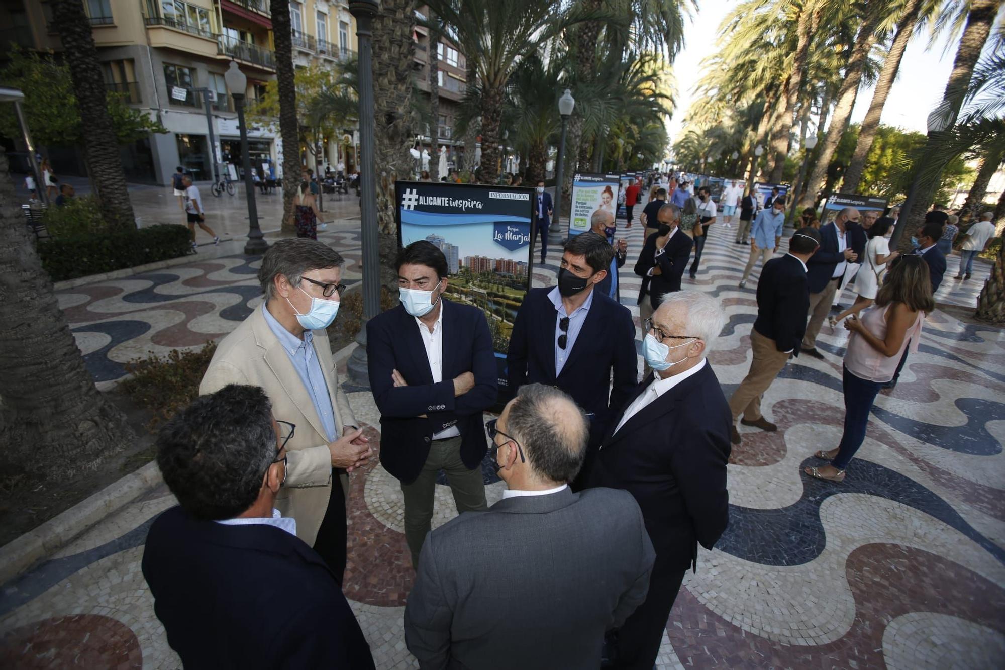 El paseo de la Explanada acoge la exposición #ALICANTEinspira