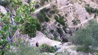 Rescatan a una senderista de 28 años en el Barranc de l'Infern tras caer de 4 metros