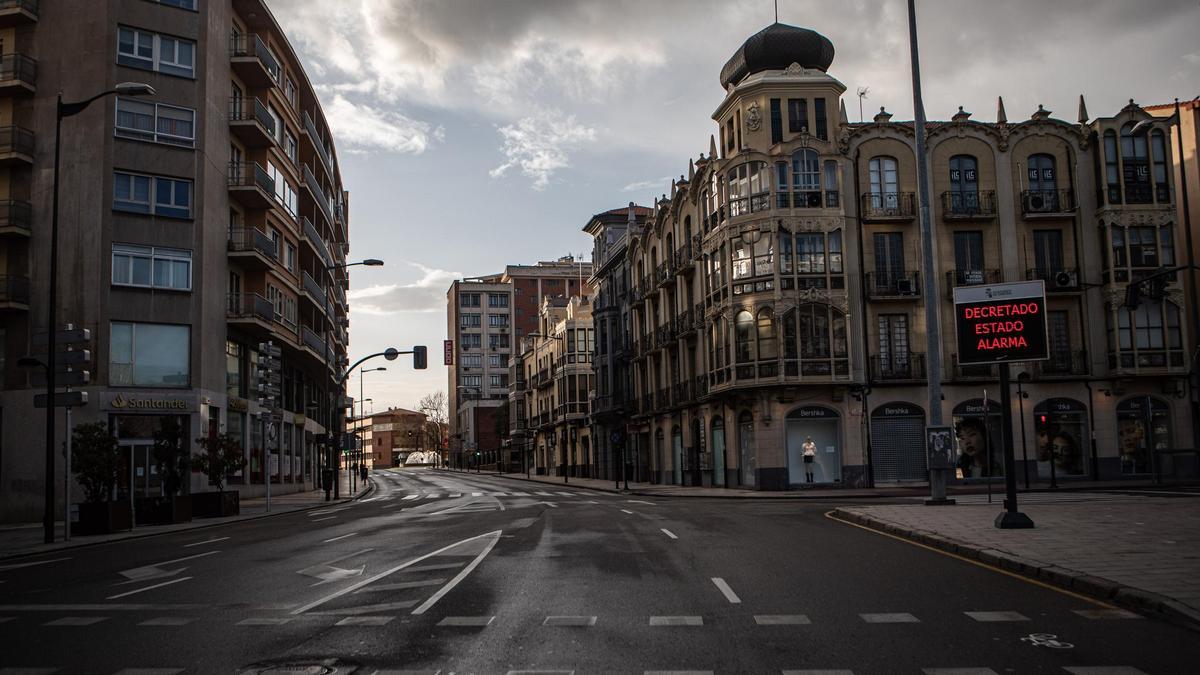 Zamora vacía, durante el primer estado de alarma.