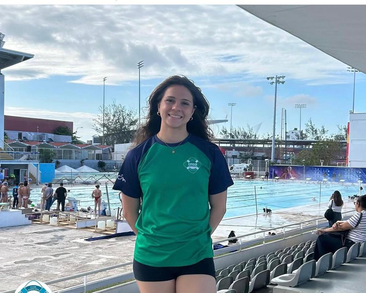Paula Rodríguez, nadadora del Santa Olaya.