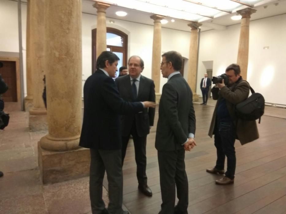 Reunión en Oviedo de los presidentes de Asturias, Galicia y Castilla y León