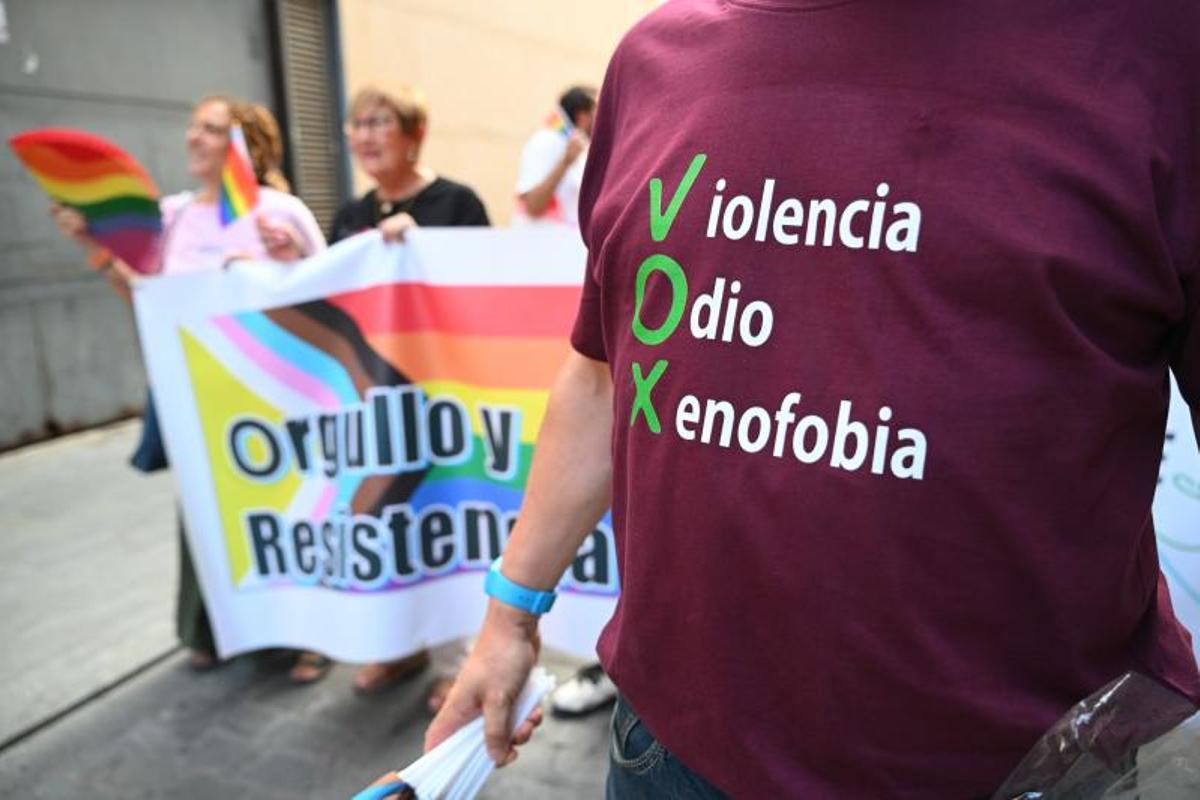 Una de los mensajes en la marcha reivindicativa del jueves