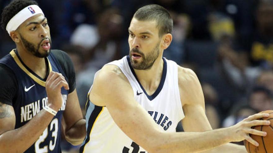 Anthony David y Marc Gasol en el último partido