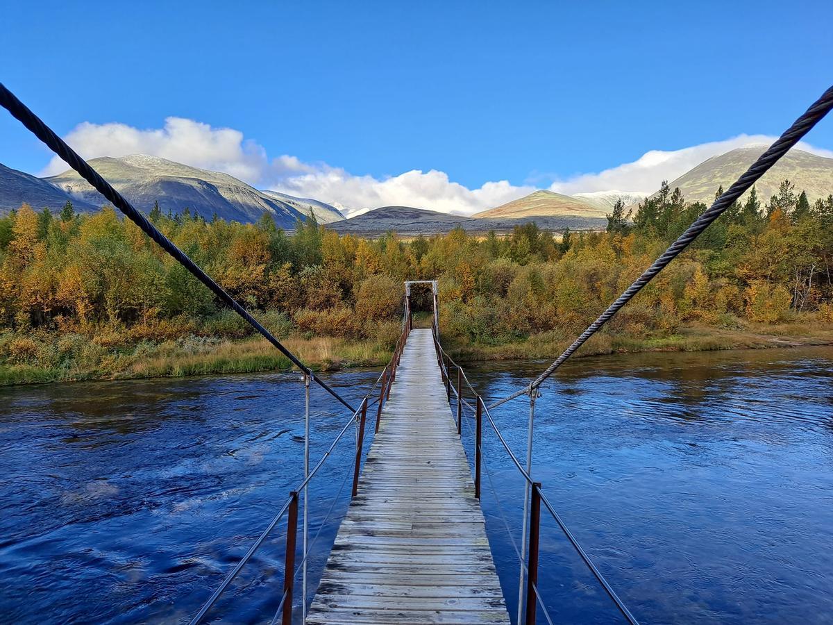 Uno de los puentes que han tenido que cruzar &quot;Pichi&quot; y su bici.