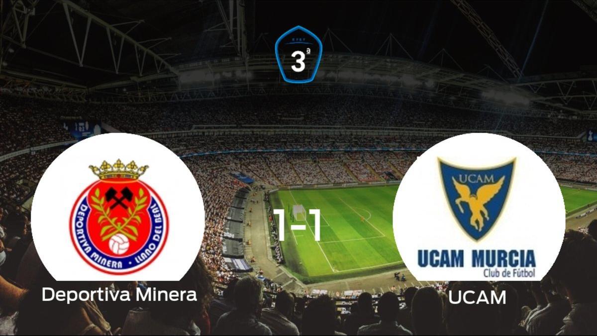 El UCAM B logra un empate a uno frente a la Deportiva Minera