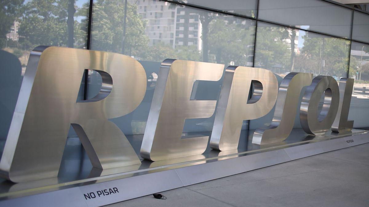 Logo de Repsol.