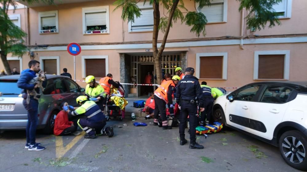 Desalojan un edificio en Palma por un incendio