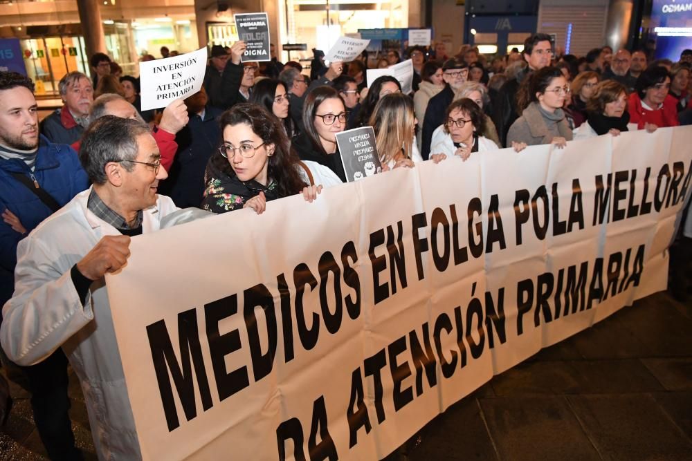 Huelga de médicos de Atención Primaria en A Coruña