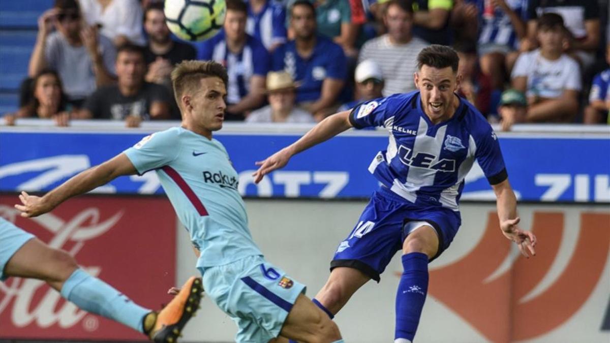 Denis, en el partido ante el Alavés