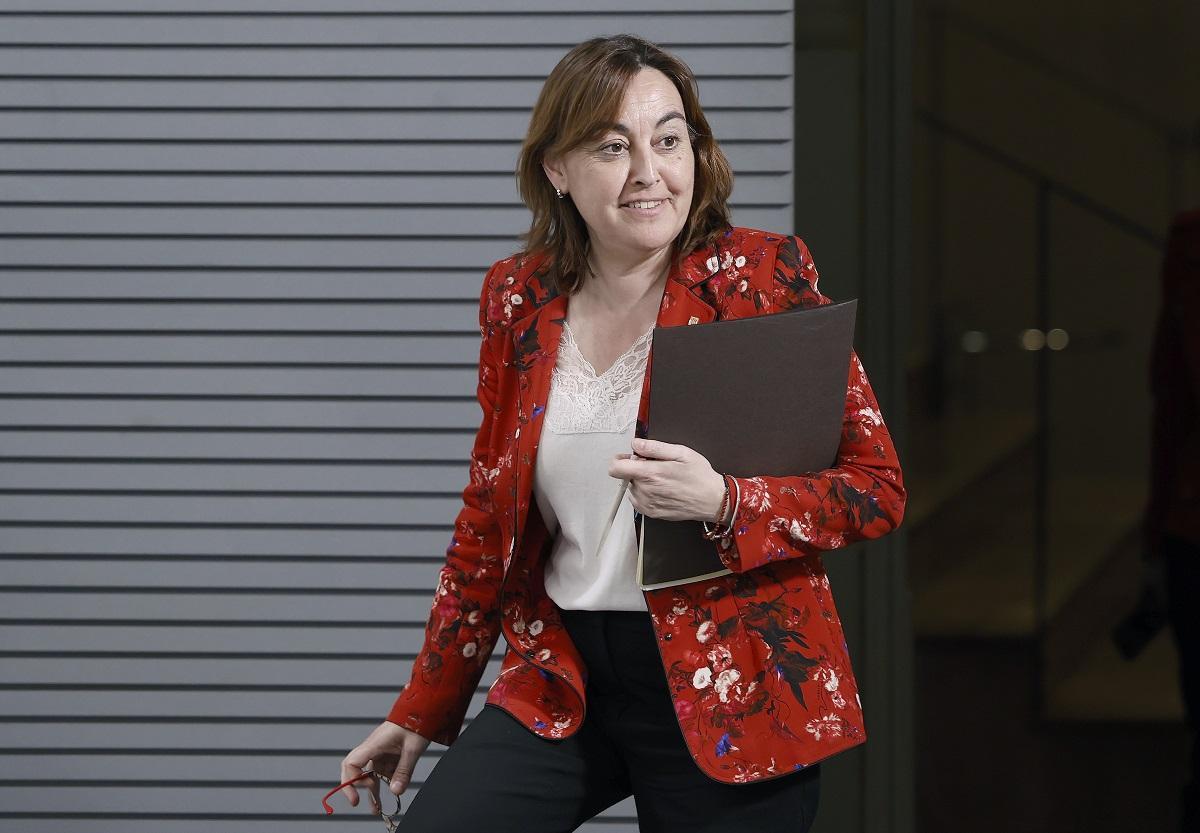 La portavoz del Govern y consellera de Territori, Sílvia Paneque, en la rueda de prensa de este martes