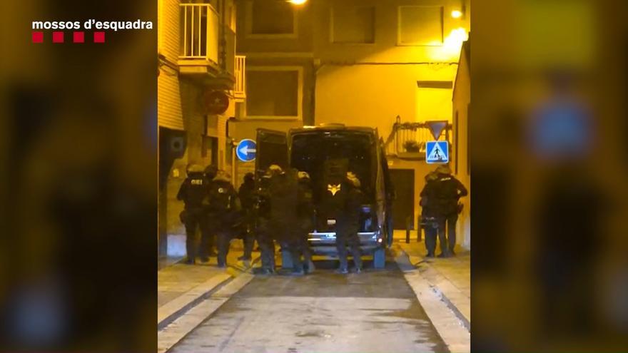 Imatges de l'operatiu policial