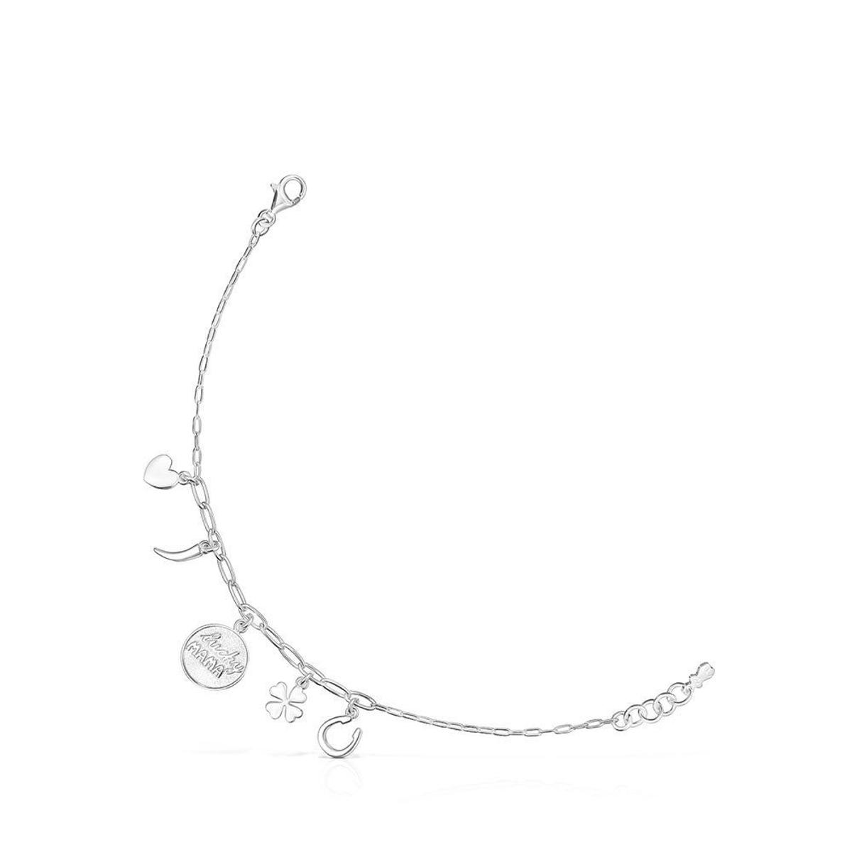 Pulsera Good Vibes de Tous en plata. (Precio: 90 euros. Precio rebajado: 75 euros)