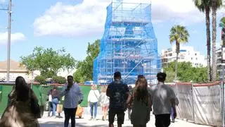 Restauran la estatua de Jaume I en la plaza de España de Palma: El Conquistador se somete a un lavado de cara