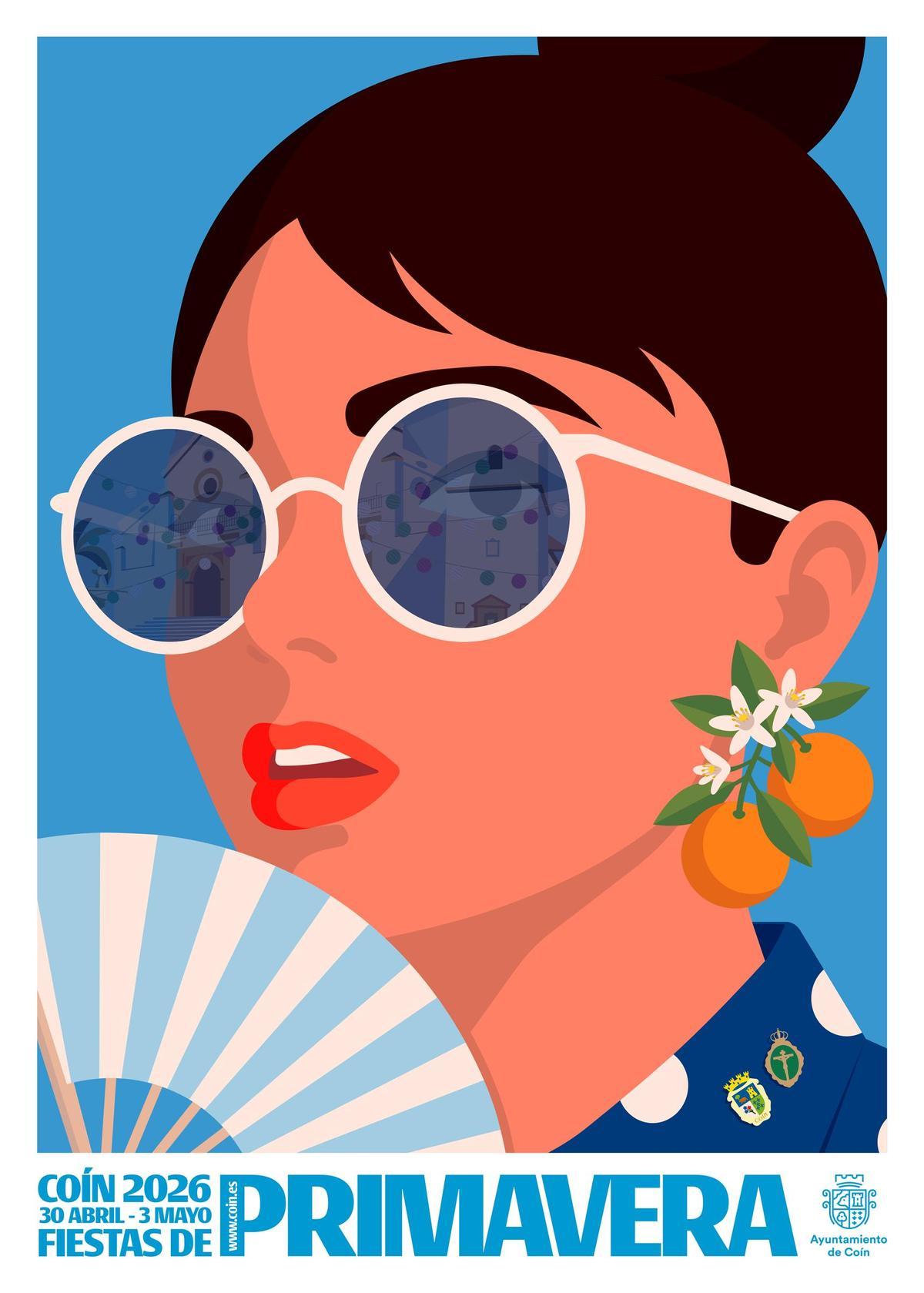 Cartel de las Fiestas de Primavera de Coín de 2026.