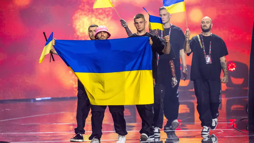 Soldados ucranianos celebran en plena guerra la victoria en Eurovisión