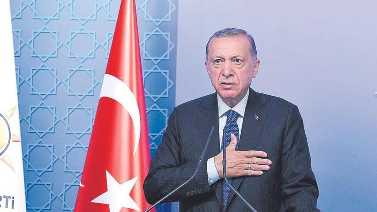 Recep Tayyip Erdogan, durante un acto de su partido, AKP, el pasado miércoles en Ankara.
