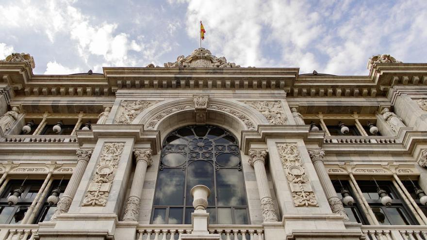 Fachada del Banco de España en el Paseo del Prado.