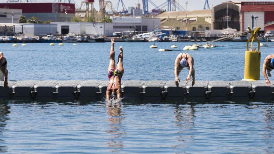 Valencia inaugura su primera piscina natural.