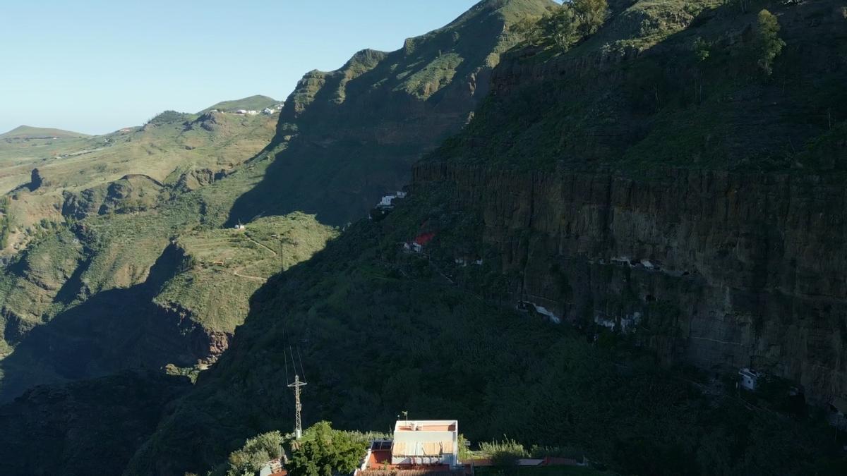 Espectaculares imágenes de El Hornillo, en Agaete, a vista de pájaro