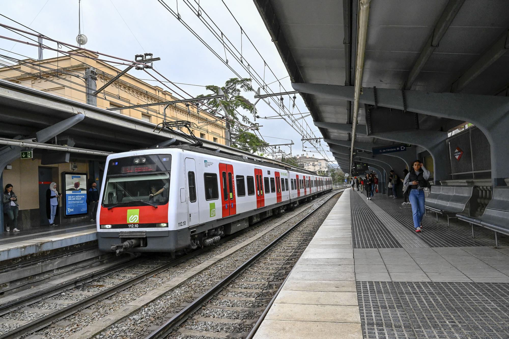 Estación de los Ferrocarriles Catalanes en Sant Cugat.