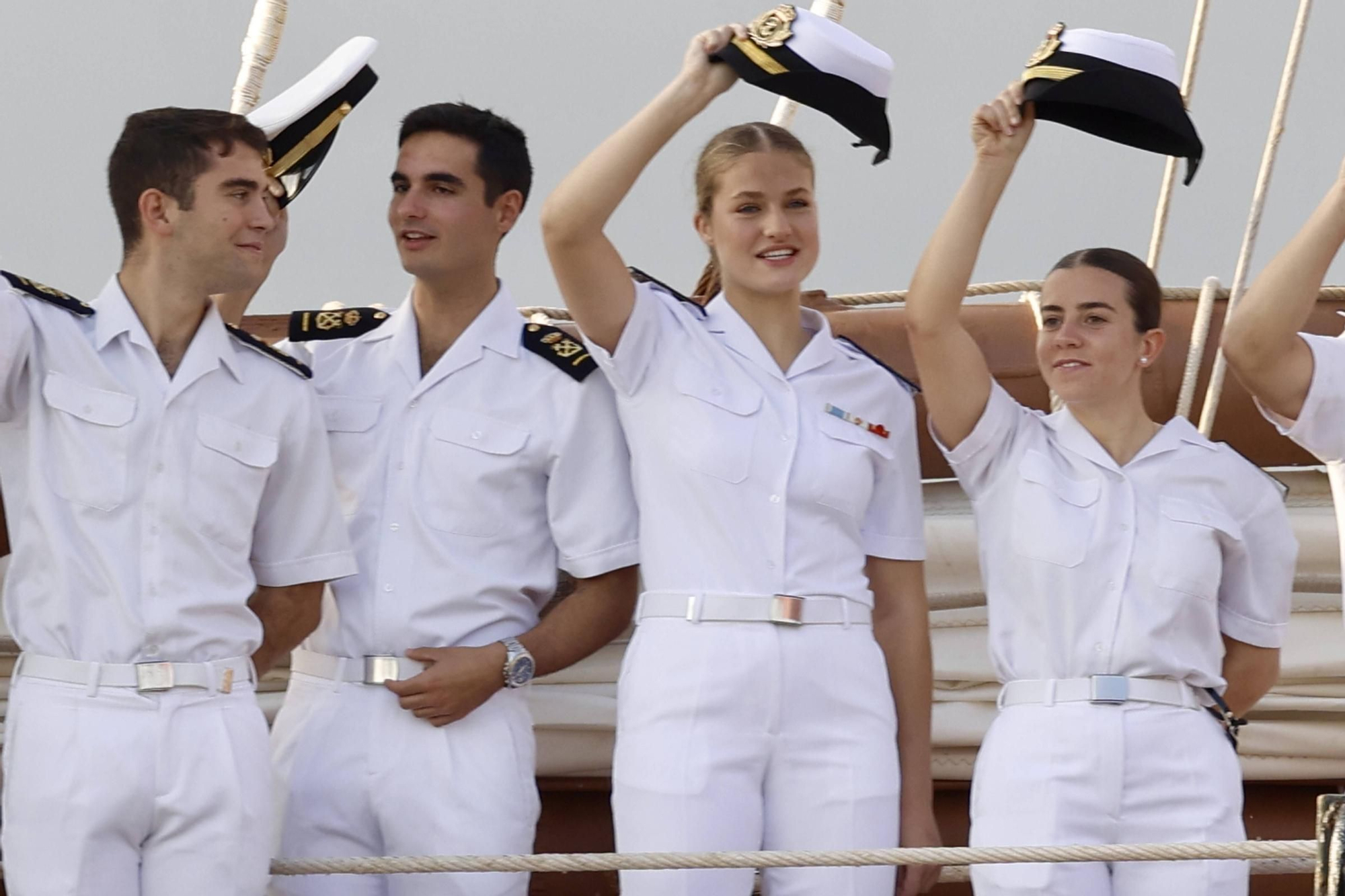 EN IMÁGENES: Así fue la llegada de la Princesa Leonor a Gijón en "Elcano"