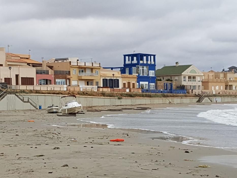 Efectos del temporal en las playas de la Región