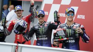 Foto del Top3 tras QP de Assen 2021