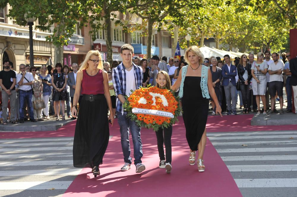 Les ofrenes de la Diada a Manresa