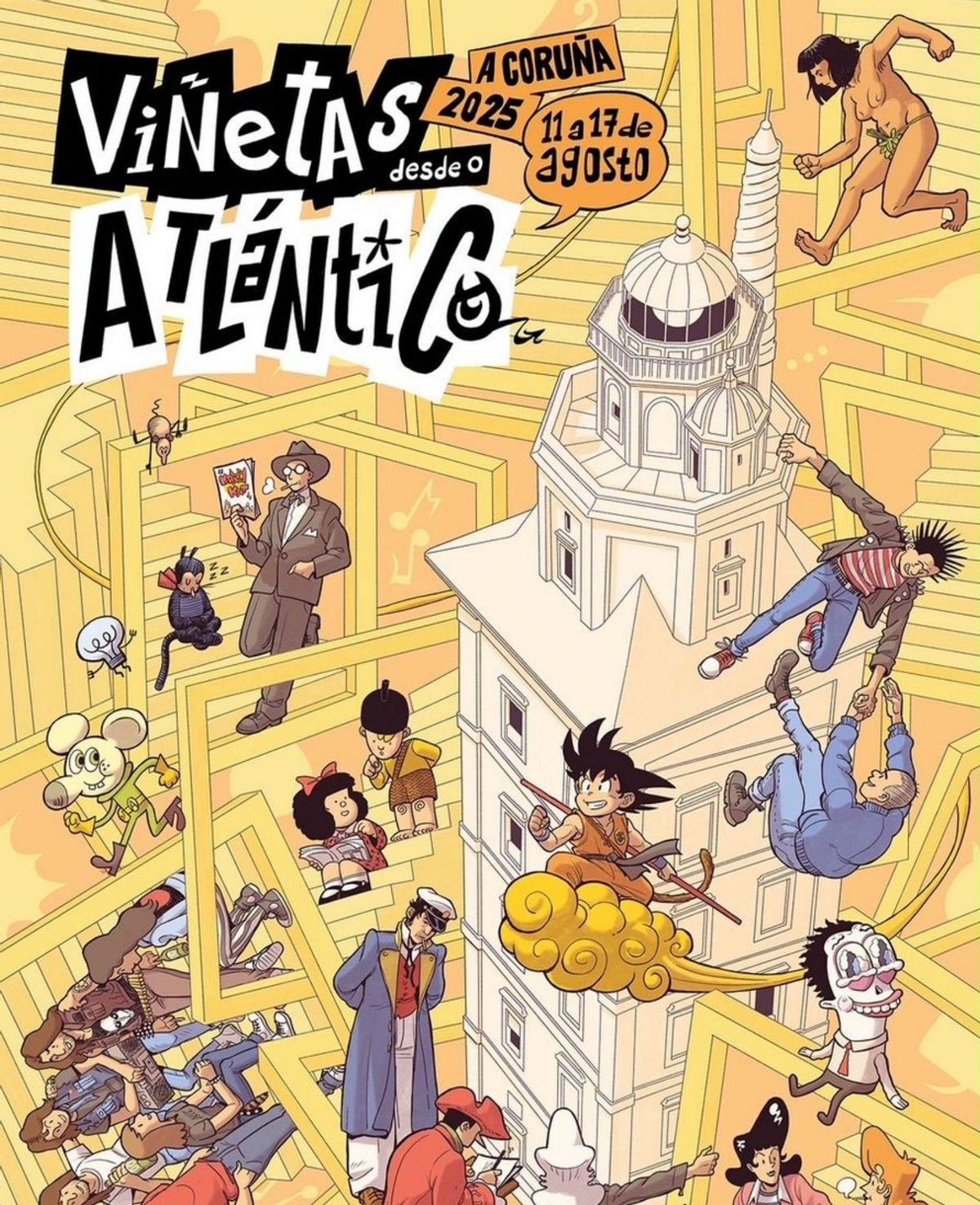 El cartel de Viñetas desde o Atlántico. | La Opinión