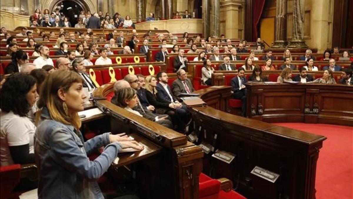 El hemiciclo del Parlament de Catalunya