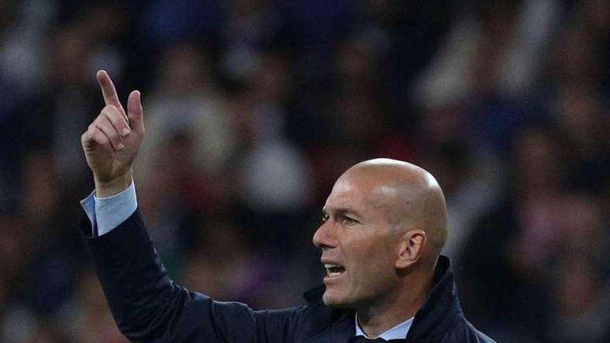 Zidane, el martes en el partido ante el Tottenham.