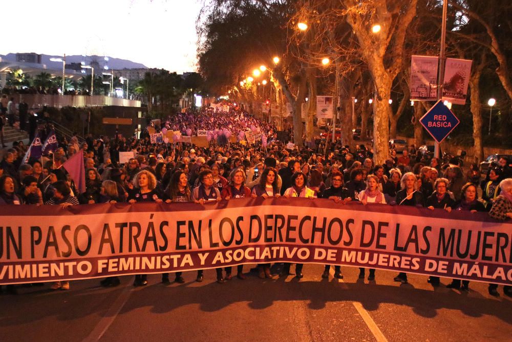 Manifestaciones por el 8M en Málaga