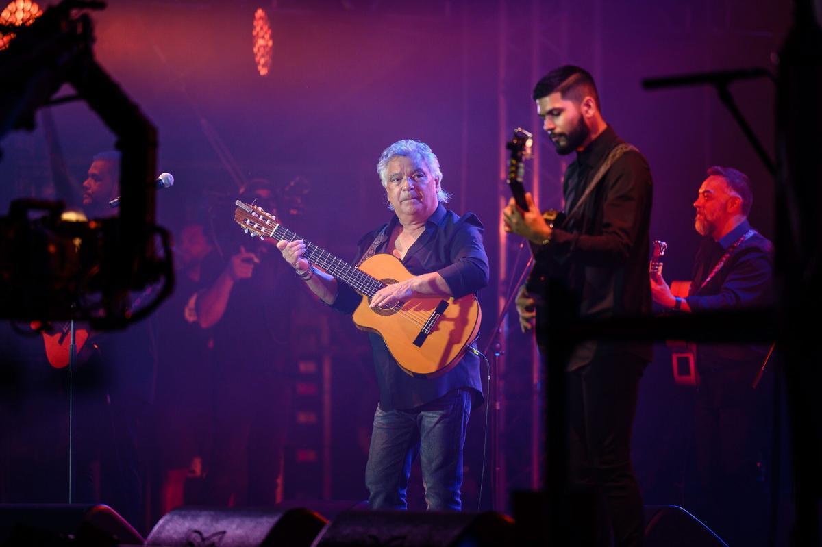 Los Gipsy Kings durante un concierto en Hungría.