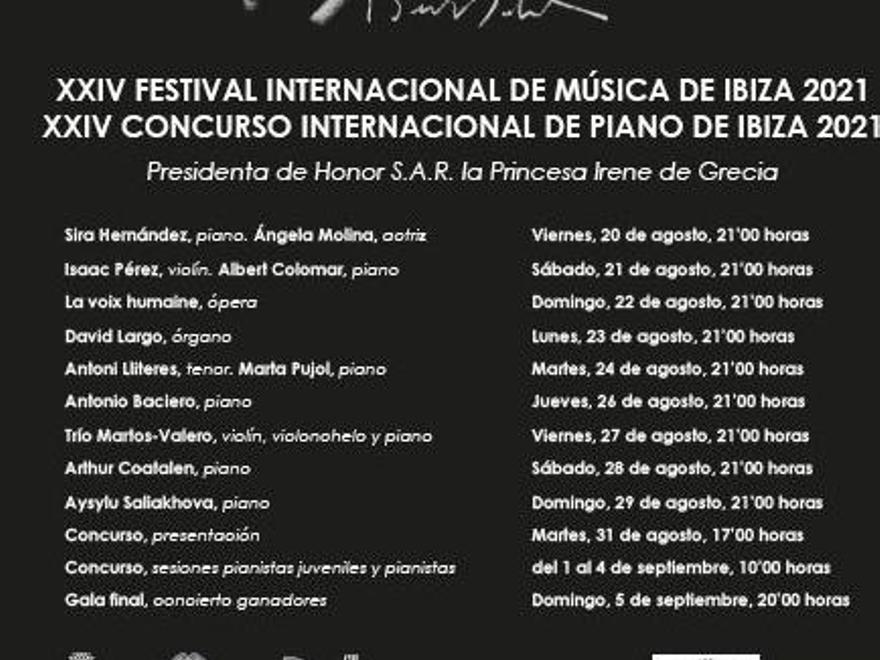 Programa completo del Festival Internacional de Música de Ibiza.