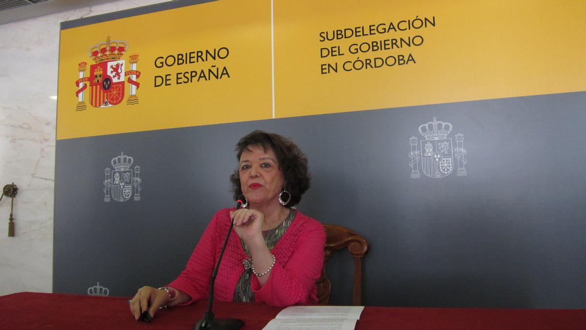La subdelegada del Gobierno en Córdoba, Rafaela Valenzuela.