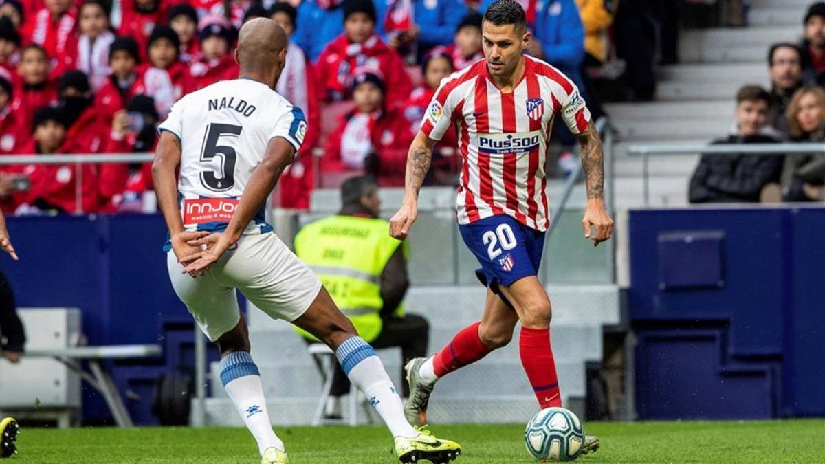 Naldo cayó lesionado ante el Atlético en el Wanda