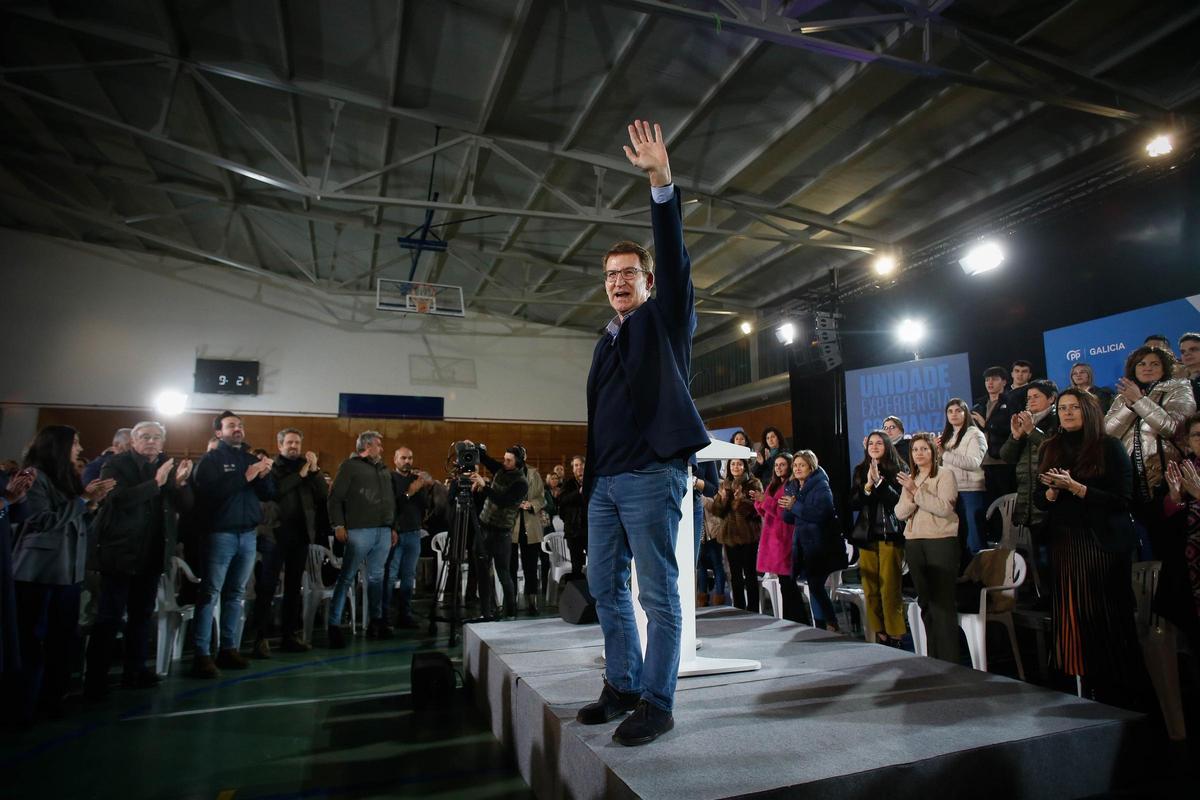 El presidente del Partido Popular, Alberto Núñez Feijóo