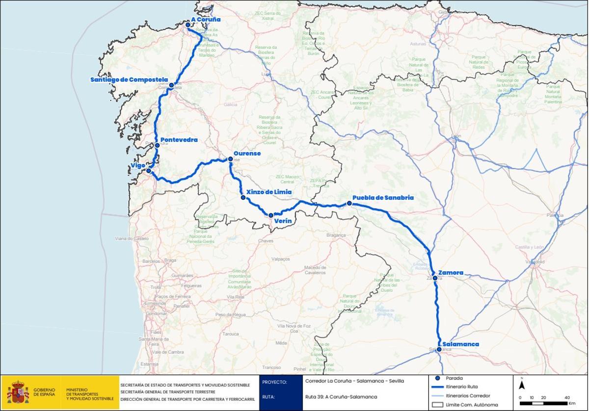 Ruta Coruña-Salamanca
