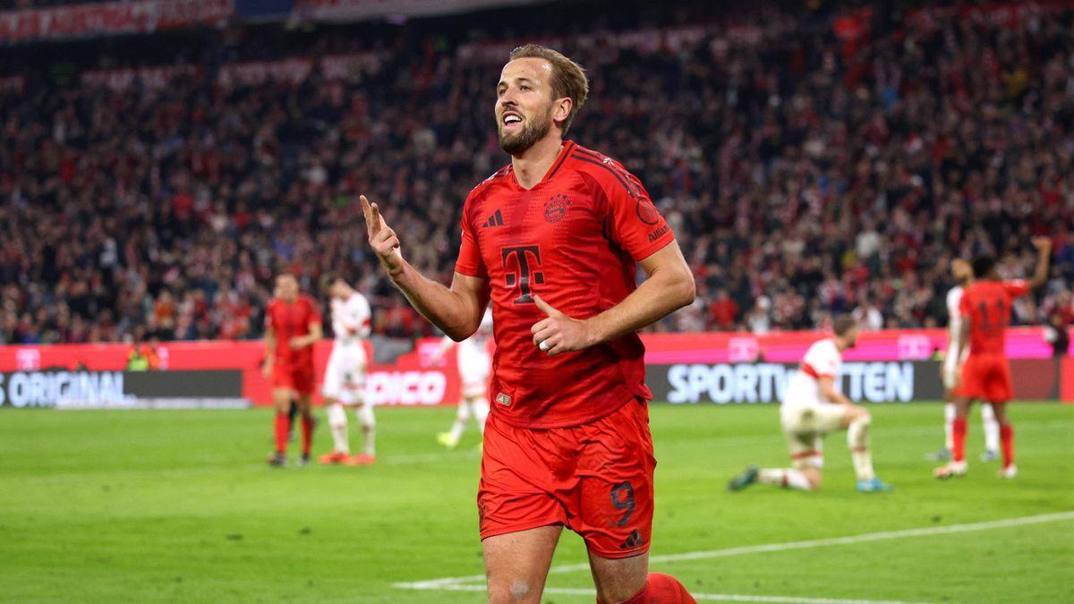 Harry Kane, autor de un triplete contra el Stuttgart en la última fecha