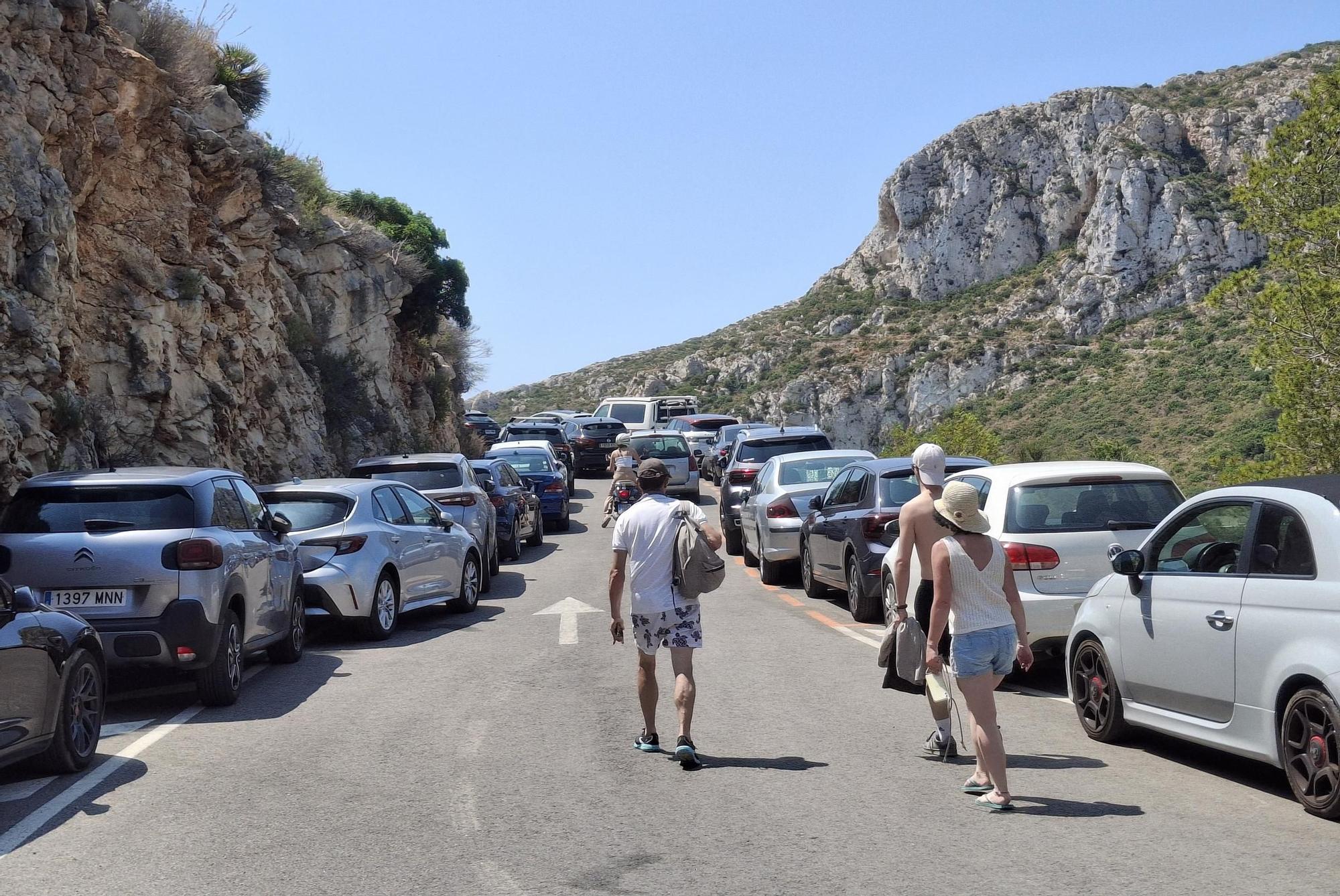 Llenazo y colapso en la Granadella de Xàbia (imágenes)