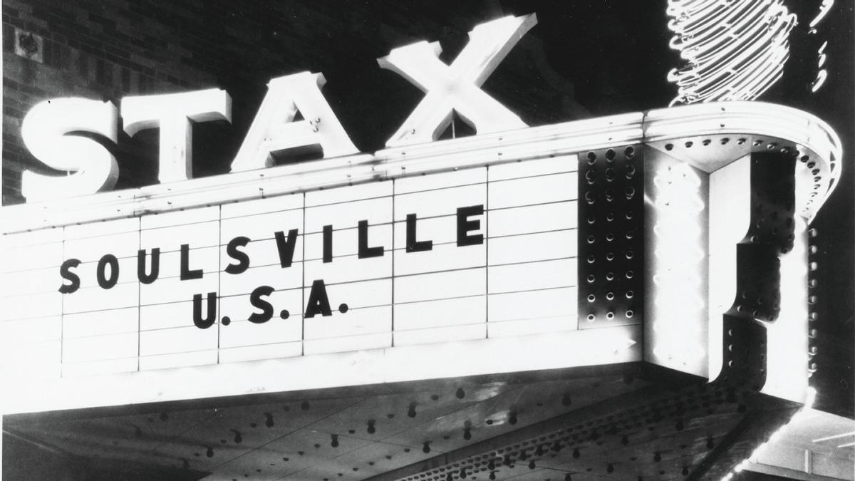 La marquesina de Stax, en los años 60.