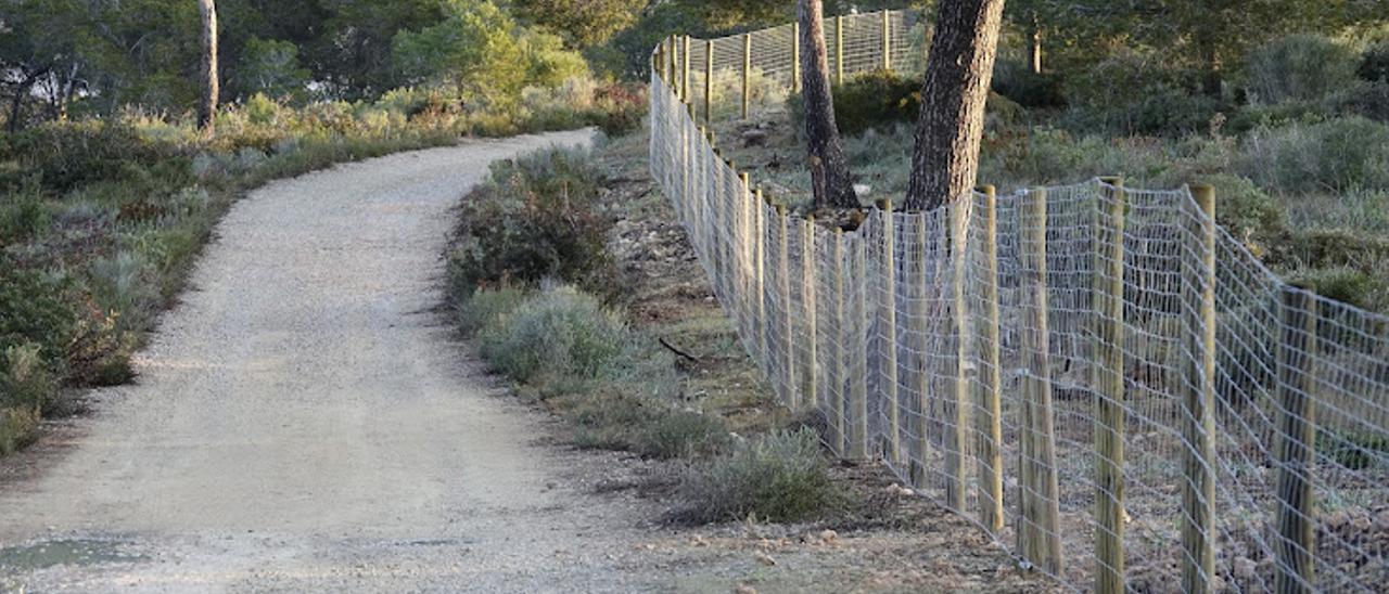 Obras de vallado en Rafaubeig.