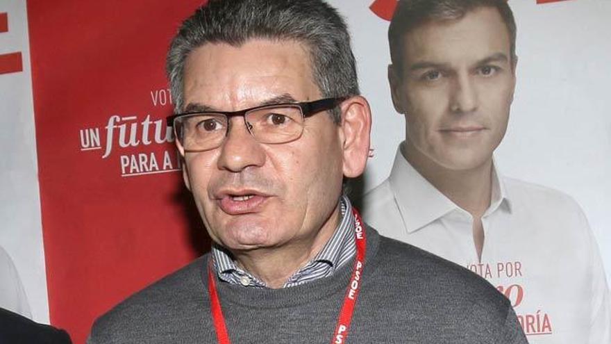 Santos Héctor, en la sede del PSOE en Vigo. // R. Grobas