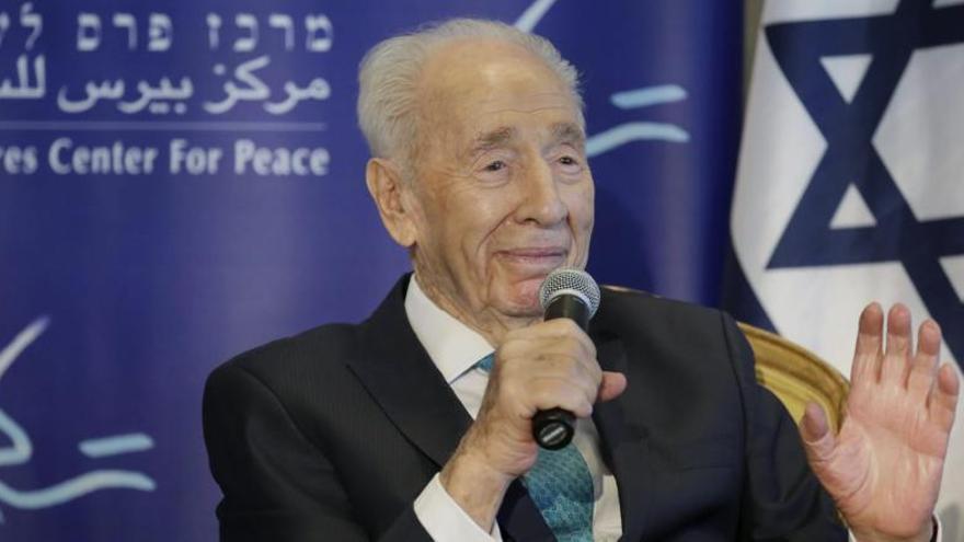 Shimon Peres, el juny passat, en un acte públic.