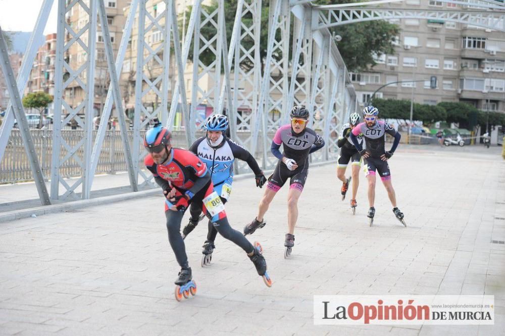 Murcia Maratón. Patinadores en carrera